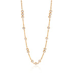 Collier pour femme avec zircone scintillante et design élégant en acier inoxydable