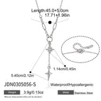 Collier pour femme avec pendentifs étoiles modernes en acier inoxydable réglable