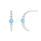 Boucles d'oreilles avec opale et argent sterling 925