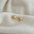 Boucles d'oreilles cœur en laiton de haute qualité