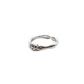 Bague ouverte pour femme au design texturé