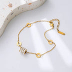 Bracelet chaîne pour femme avec cristaux