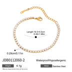 Bracelet pour femme en acier inoxydable avec cristaux