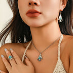 Parure de bijoux élégante pour femme avec oxydes de zirconium