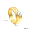 Bague pour femme avec perle et design unique