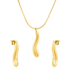 Parure de bijoux pour femme avec pendentif élégant et boucles d'oreilles