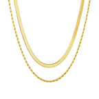 Collier tendance pour femme à maillons ovales et fermoir réglable