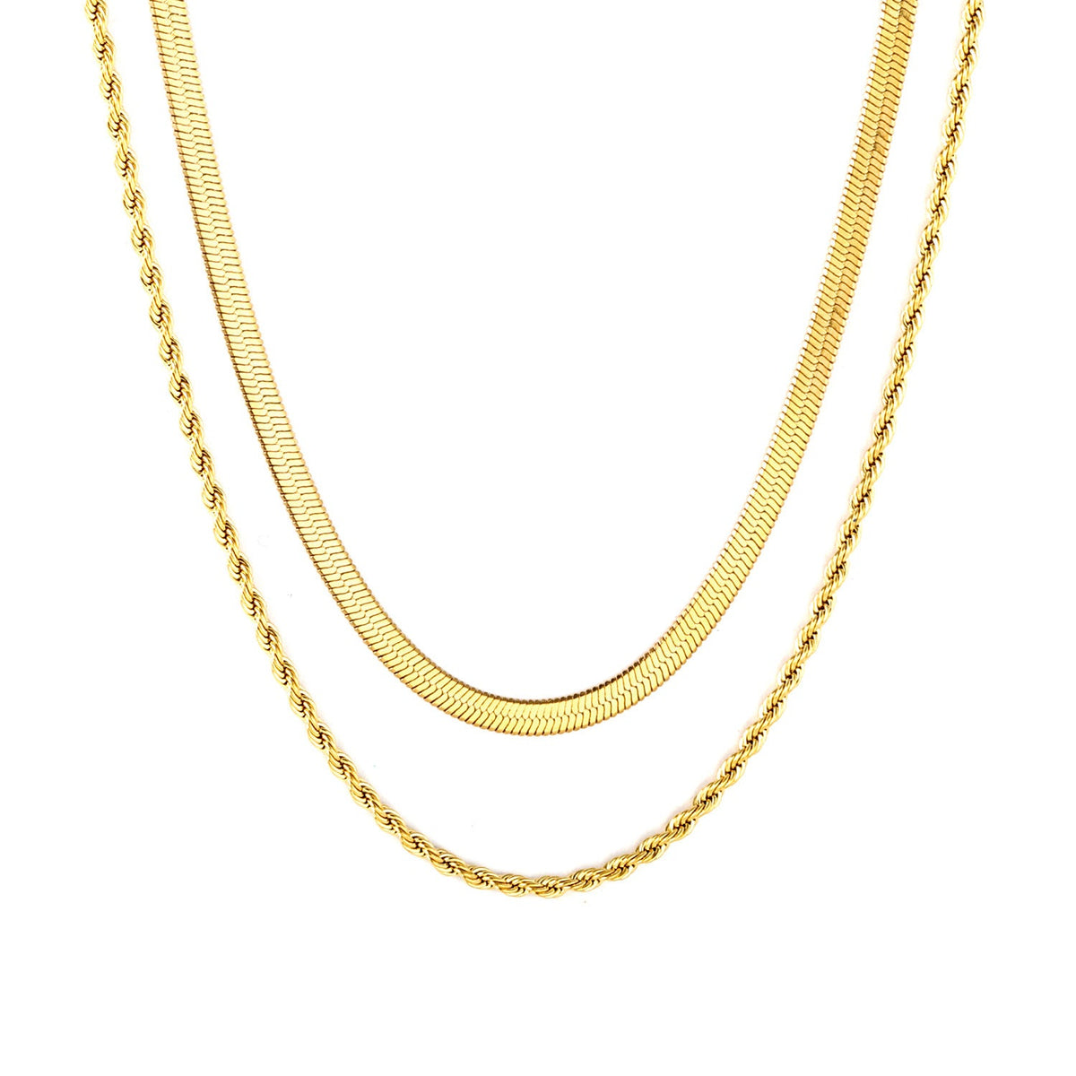 Collier tendance pour femme à maillons ovales et fermoir réglable