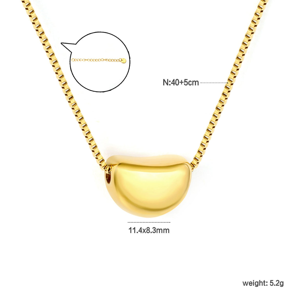 Collier pour femmes avec pendentif croix étincelant en acier inoxydable doré