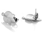 Boucles d'oreilles au design ajouré moderne