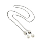 Collier pendentif perle superposé