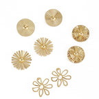 Boucles d'oreilles pour femme style tournesol