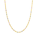 Collier de perles colorées pour femme