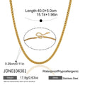 Collier pour femme en acier inoxydable avec motif de chaîne