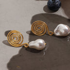 Boucles d'oreilles femme avec perles