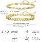 Ensemble de bracelets pour femme à maillons
