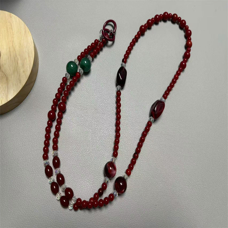 Collier de perles multi-rangs