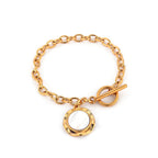 Bracelet de luxe pour femmes avec médaillon élégant