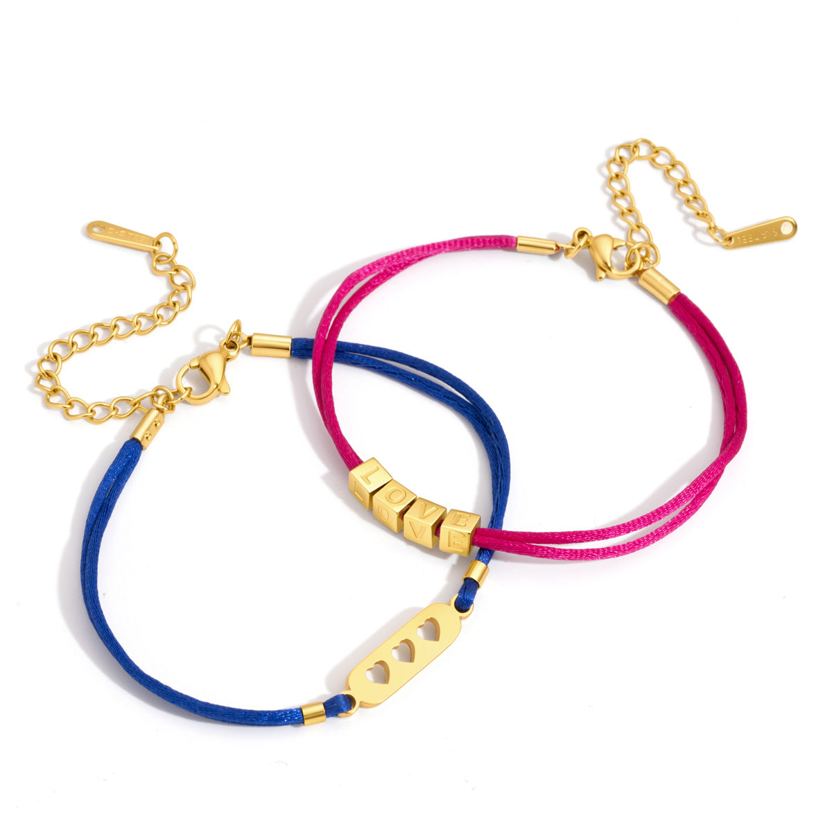 Bracelet cœur raffiné pour femme en acier inoxydable hypoallergénique