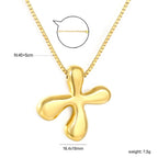 Collier pour femme avec pendentif lettre moderne en acier inoxydable