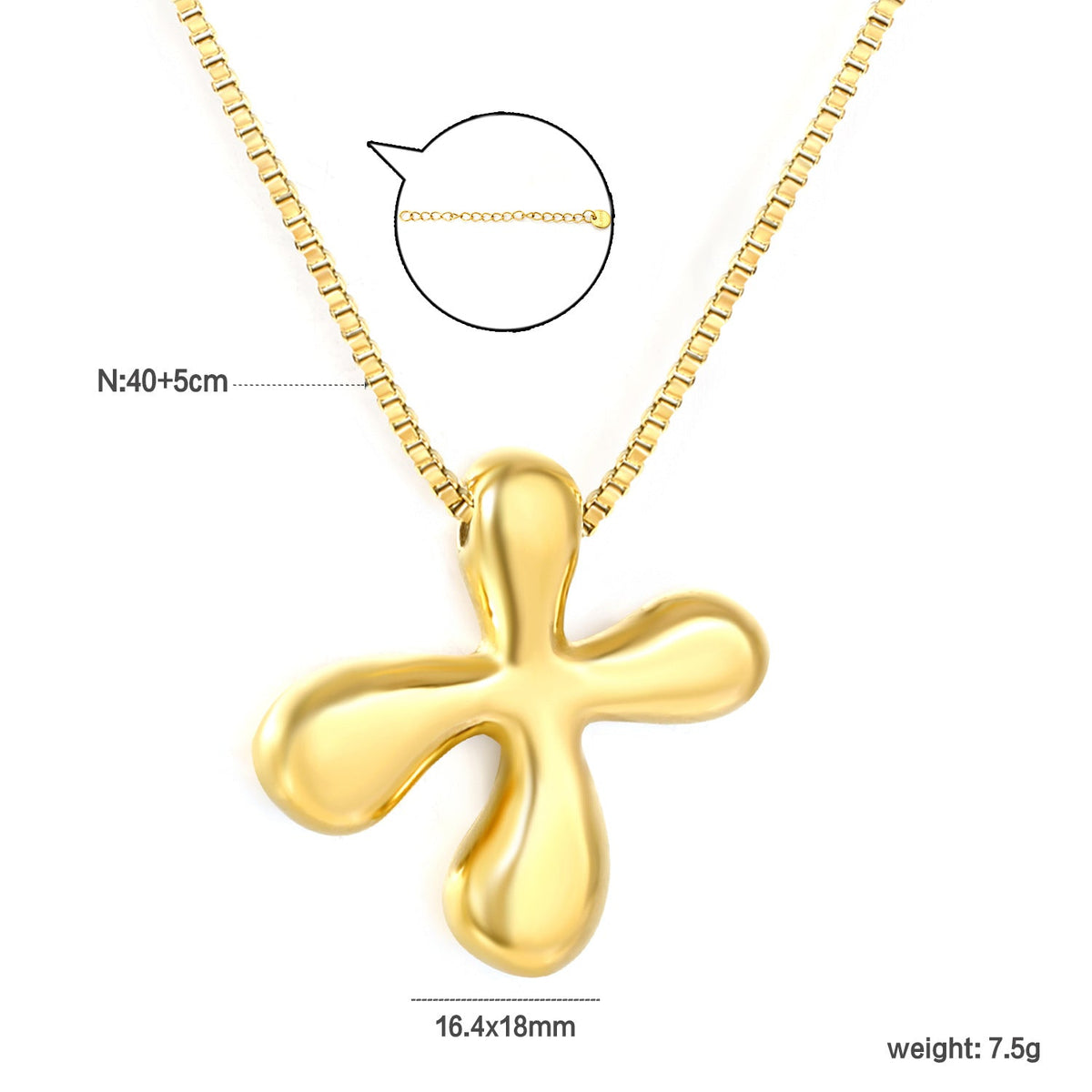 Collier pour femme avec pendentif lettre moderne en acier inoxydable