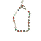 Collier ras-du-cou à breloques florales