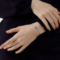Bracelet jonc pour femme motif œil protecteur