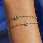 Bracelet pour femme avec zircons et design durable