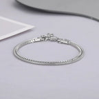 Bracelet double chaîne en acier inoxydable