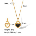 Collier pour femme avec pendentif cœur et détails en zircone