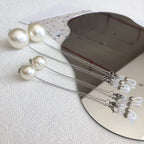 Boucles d'oreilles pendantes perles