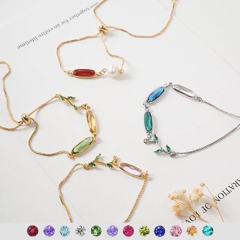 Collier élégant pour femme avec pierres précieuses colorées