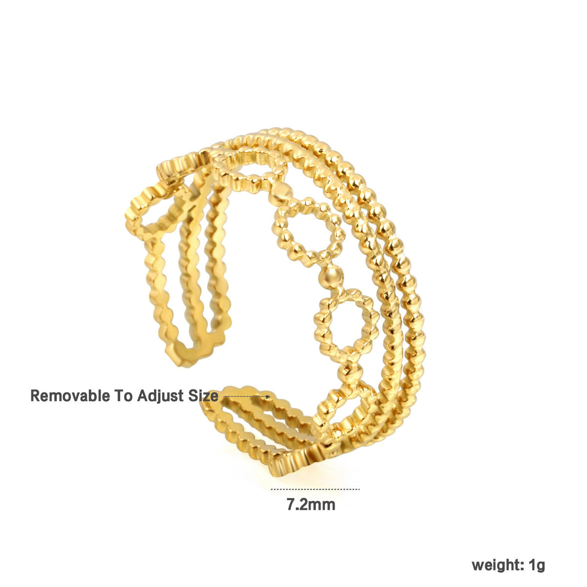 Bracelet rigide réglable pour femme motif feuilles
