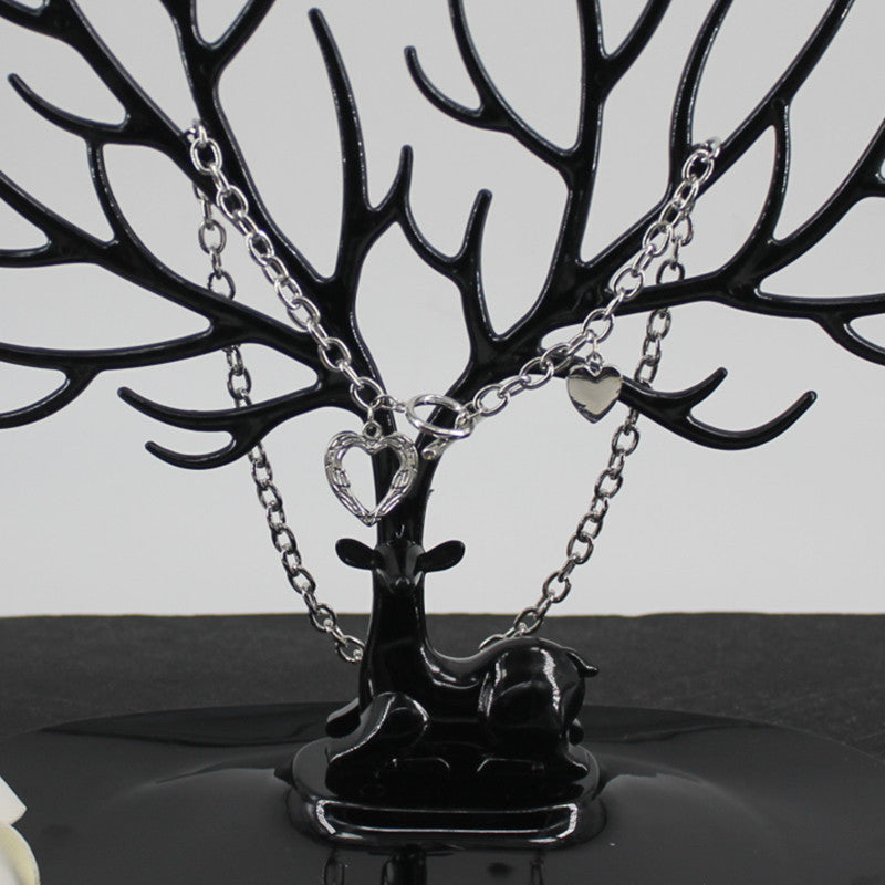 Collier à chaîne à maillons cœurs