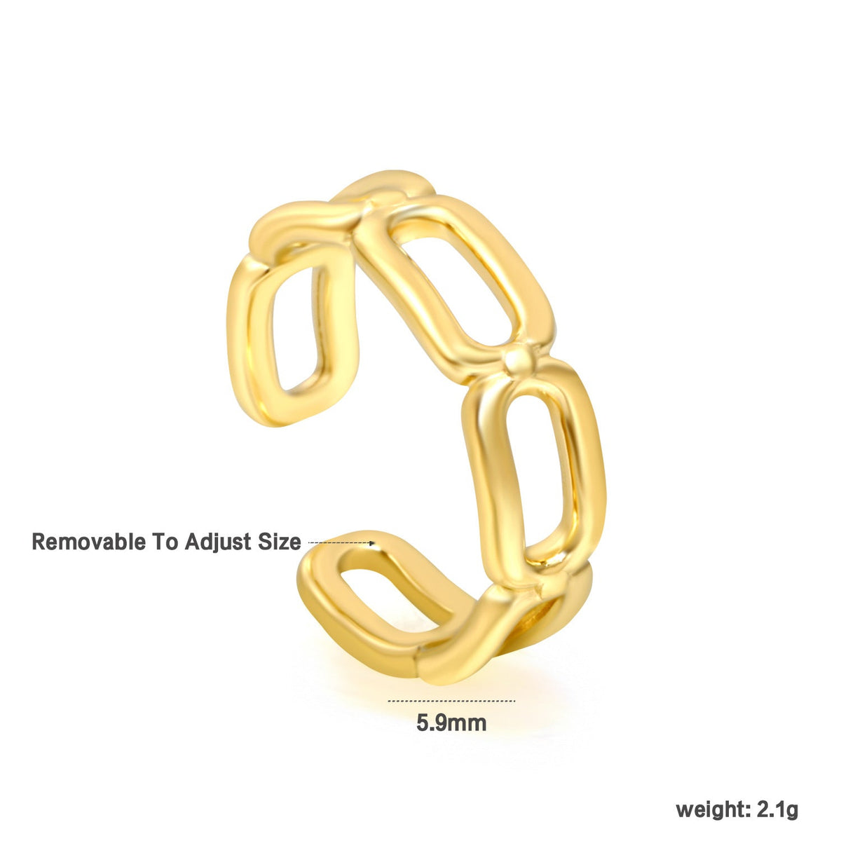 Bracelet rigide réglable pour femme motif feuilles
