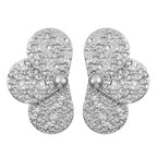 Boucles d'oreilles pendantes pour femme motif feuille