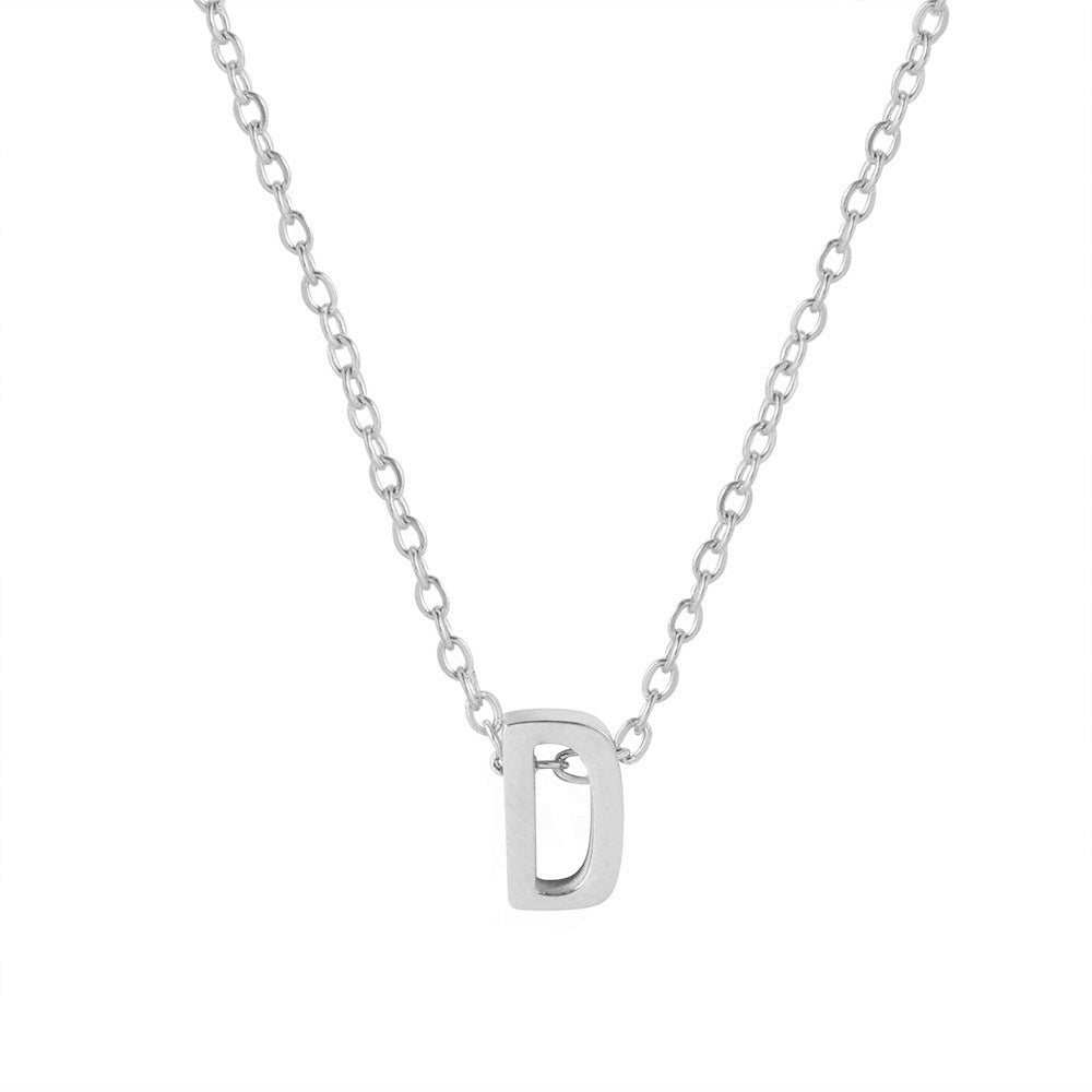 Collier pendentif initiale personnalisé pour femme