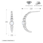 Boucles d'oreilles avec opale et argent sterling 925