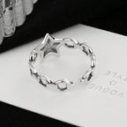 Bague pour femme motif étoile