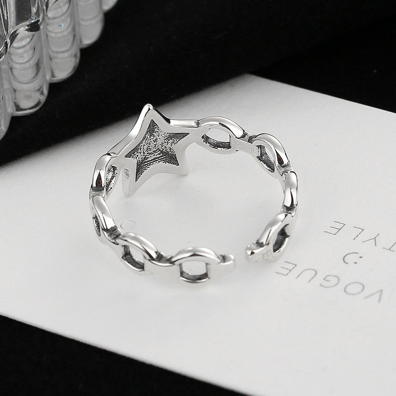 Bague pour femme motif étoile