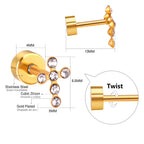 Boucles d'oreilles pour femme avec cristaux