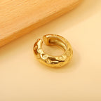 Boucles d'oreilles pendantes pour femme motif cœur doré