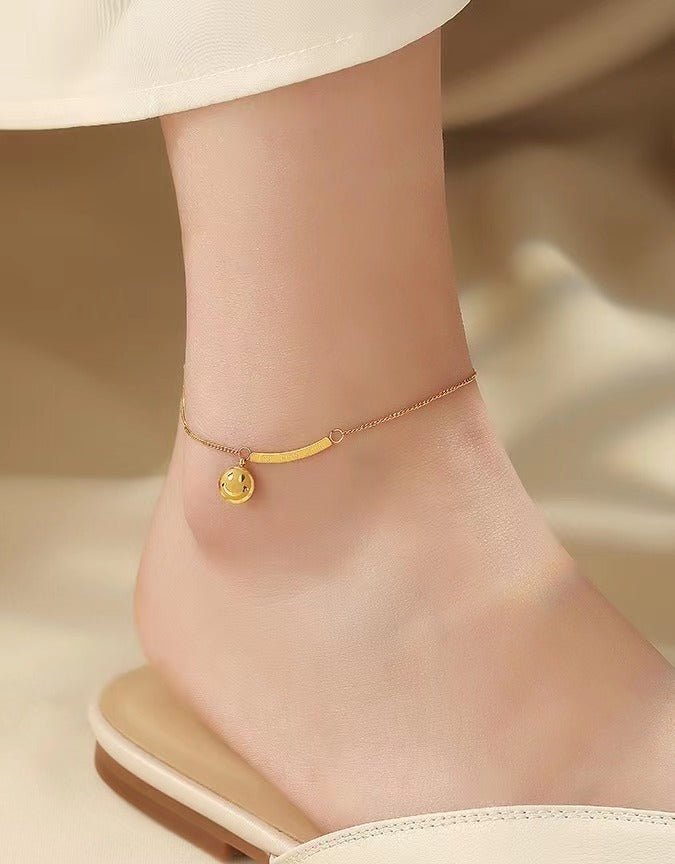 Bracelet à breloques minimaliste réglable pour femme