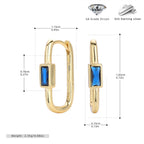 Clous d'oreilles en argent sterling 925 et zircon 5A