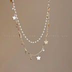 Collier superposé en opale et perles