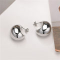 Boucles d'oreilles puces en acier inoxydable brillant