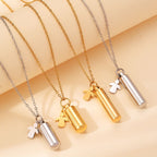 Collier pour femme avec pendentif capsule personnalisable