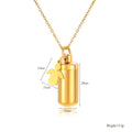 Collier pour femme avec pendentif capsule personnalisable