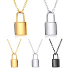 Collier pour femme avec pendentif cadenas
