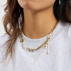Bracelet pour femme en acier inoxydable avec pendentifs cristaux